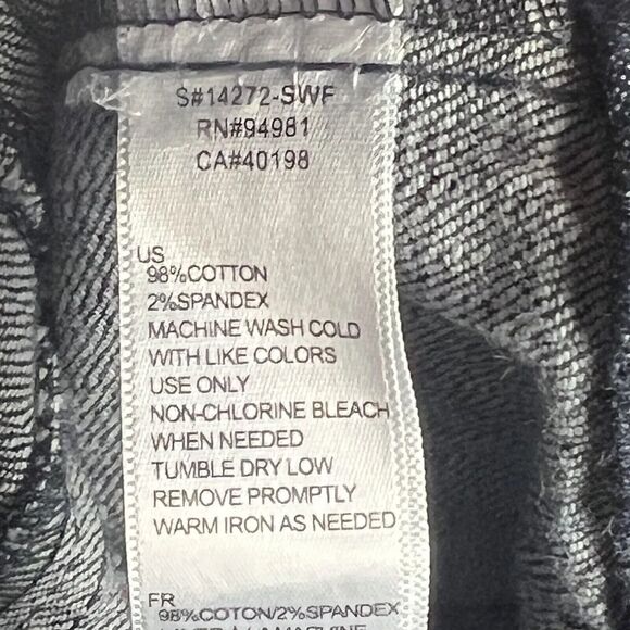 Forever 21 Jeans Slim Straight Dark Wash Denim High Waist Corset Twee - Picture 11 of 12